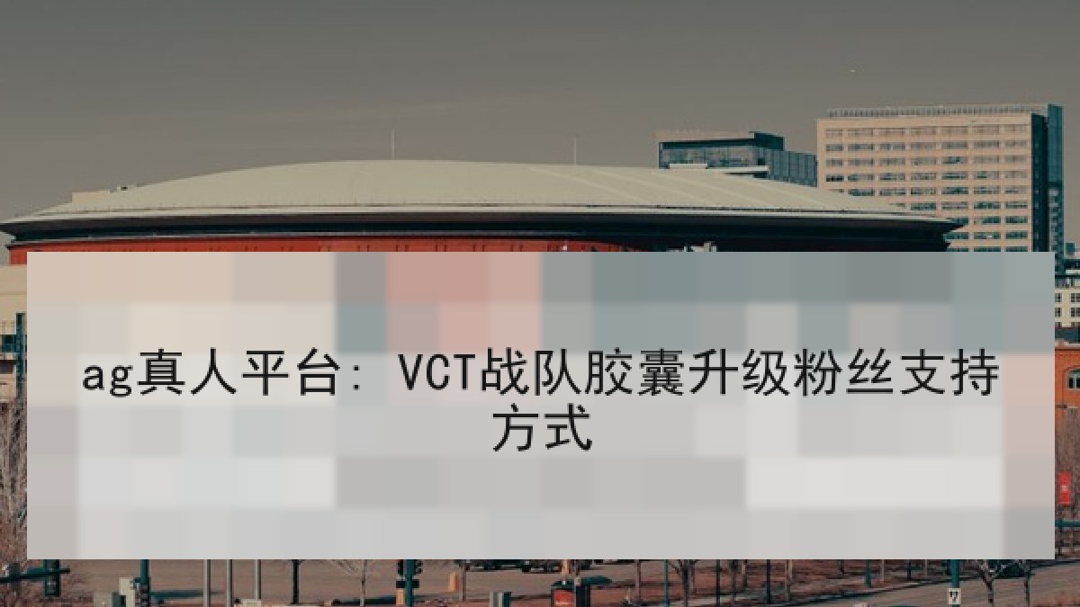 ag真人平台: VCT战队胶囊升级粉丝支持方式