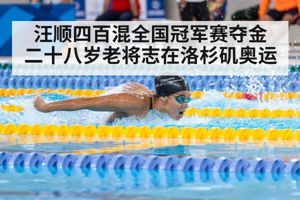 汪顺四百混全国冠军赛夺金 二十八岁老将志在洛杉矶奥运
